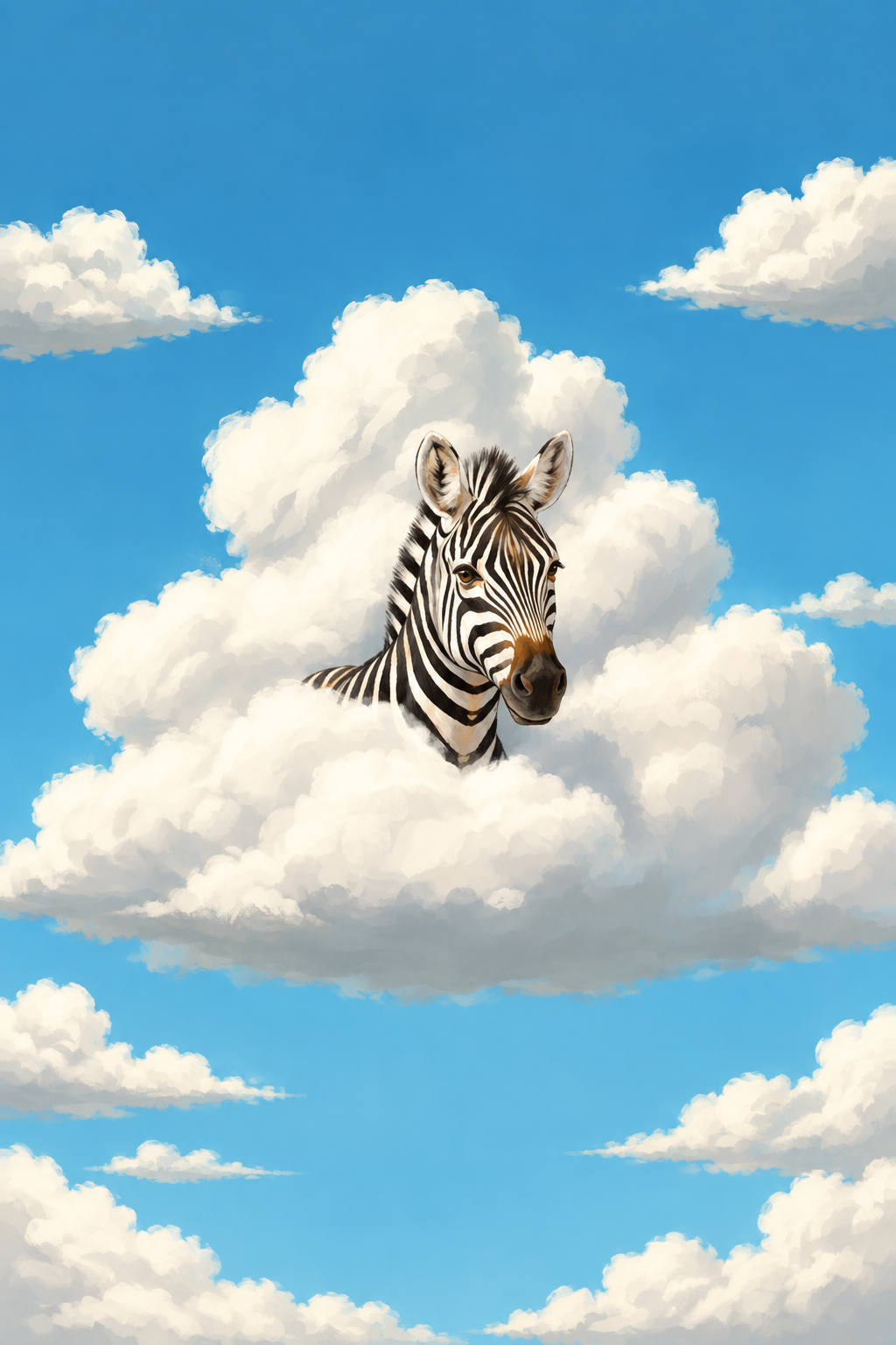 Zebra in Clouds