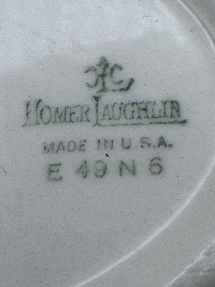 Vintage Brown Floral Serving Bowl – Made in the USA