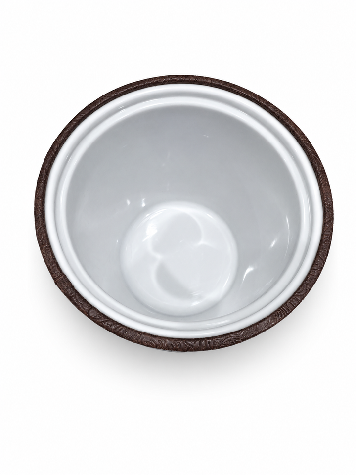 Embossed Faux Leather Ice Bucket - Made in USA