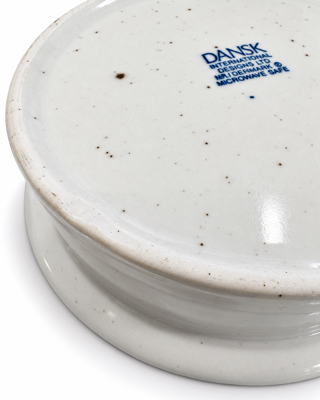 Vintage Stoneware Blue Mist Bowls, Set of 2