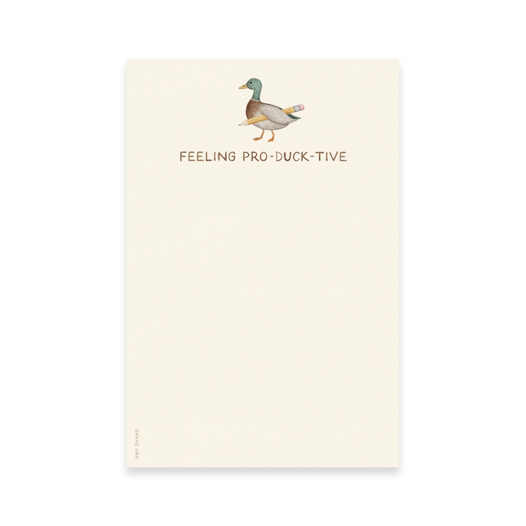 Feeling Productive Pun Notepad