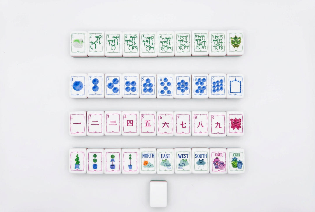 Cheerful Mahjong Tile Set