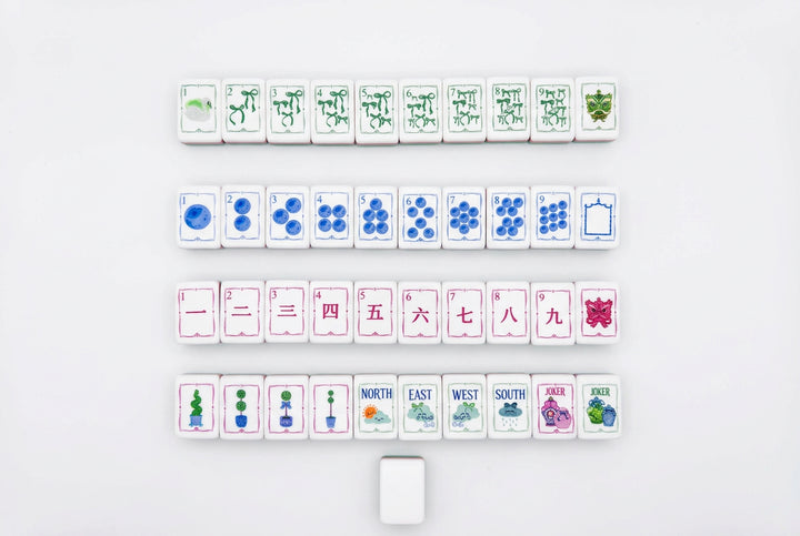 Cheerful Mahjong Tile Set