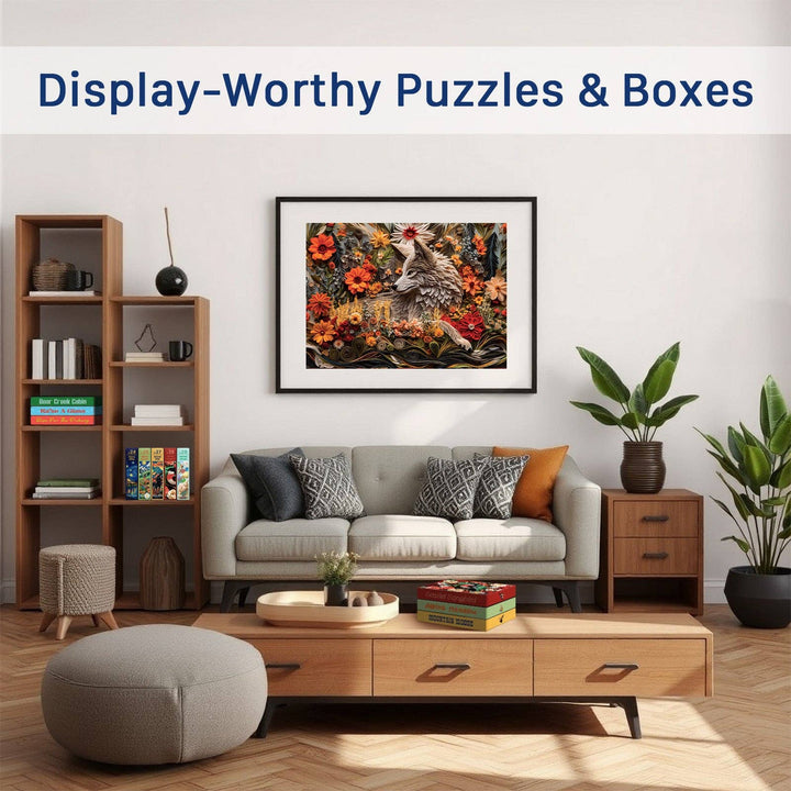 Wildflower Wolf - 1000 Piece Puzzle