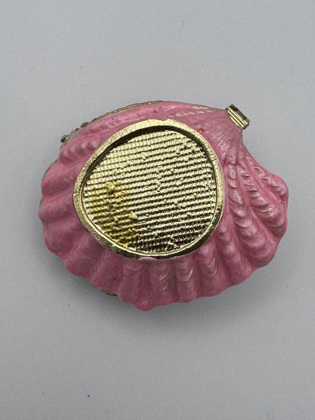 Jeweled Enamel Shell Trinket Box