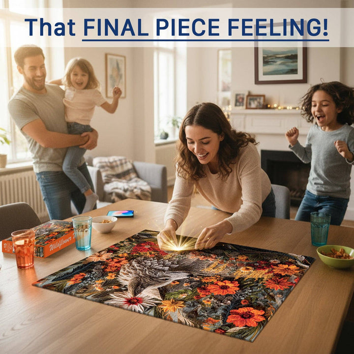 Wildflower Wolf - 1000 Piece Puzzle