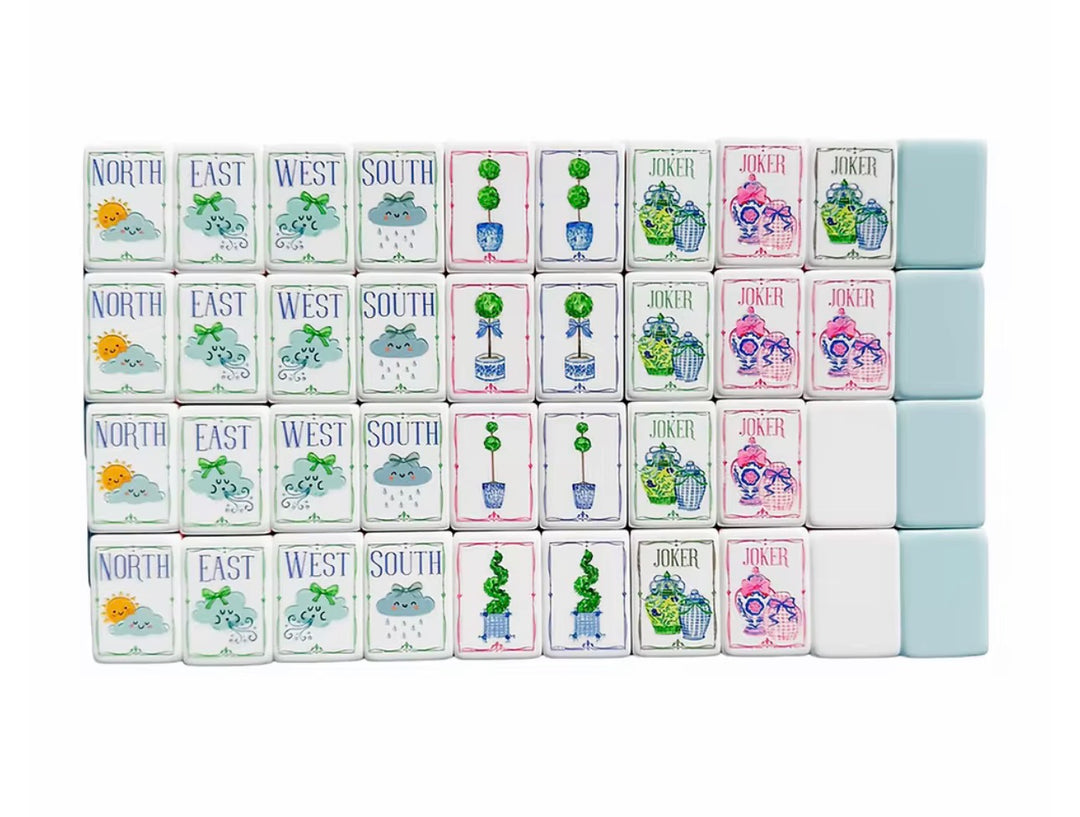 Cheerful Mahjong Tile Set