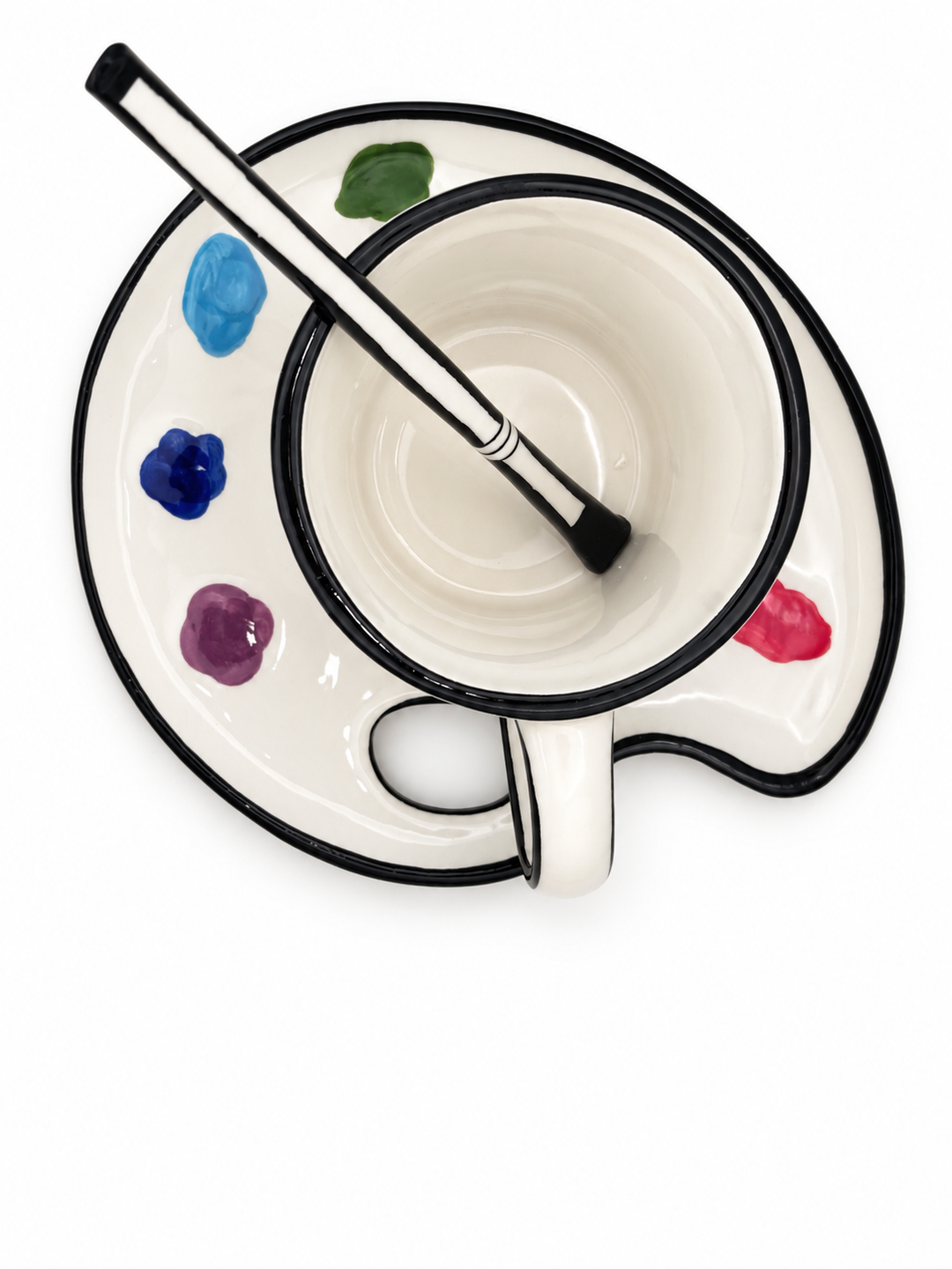 Paint Palette Ceramic Tea Set, 3-Pieces