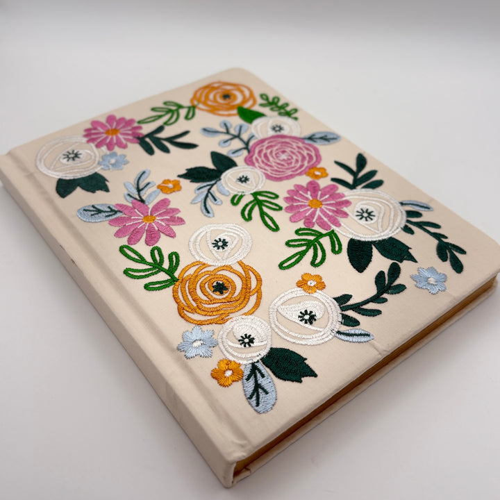 Papyrus Embroidered Floral Journal