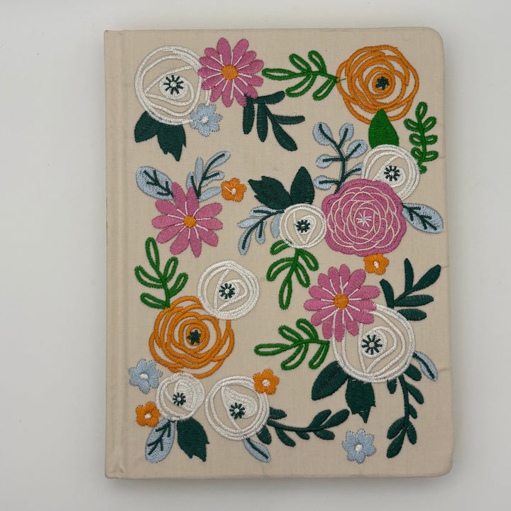Papyrus Embroidered Floral Journal