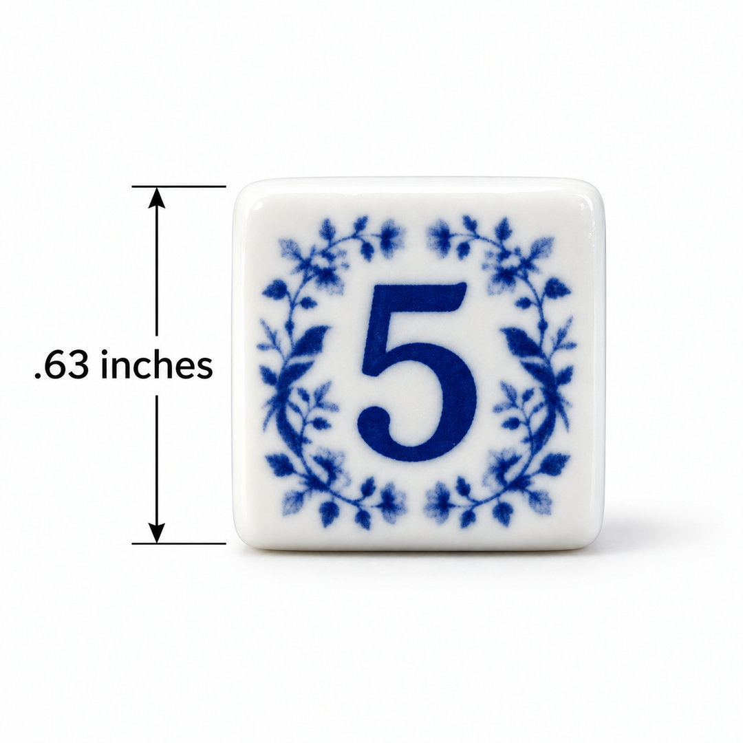 Blue &amp; White Chinoiserie Dice - 2 Styles
