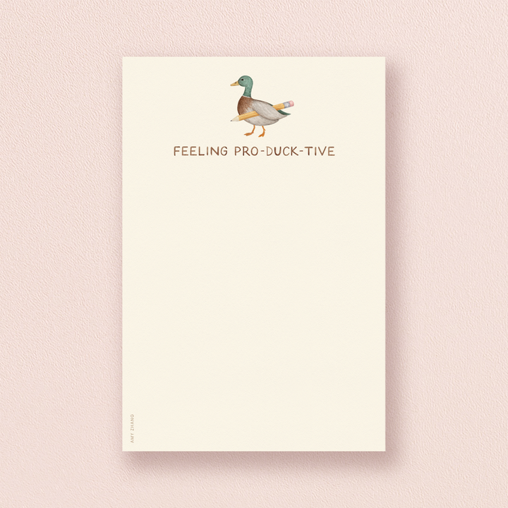 Feeling Productive Pun Notepad