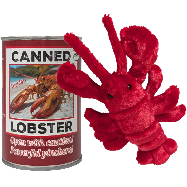 Canned Plush Animals | Lobster &amp; Sea Turtle